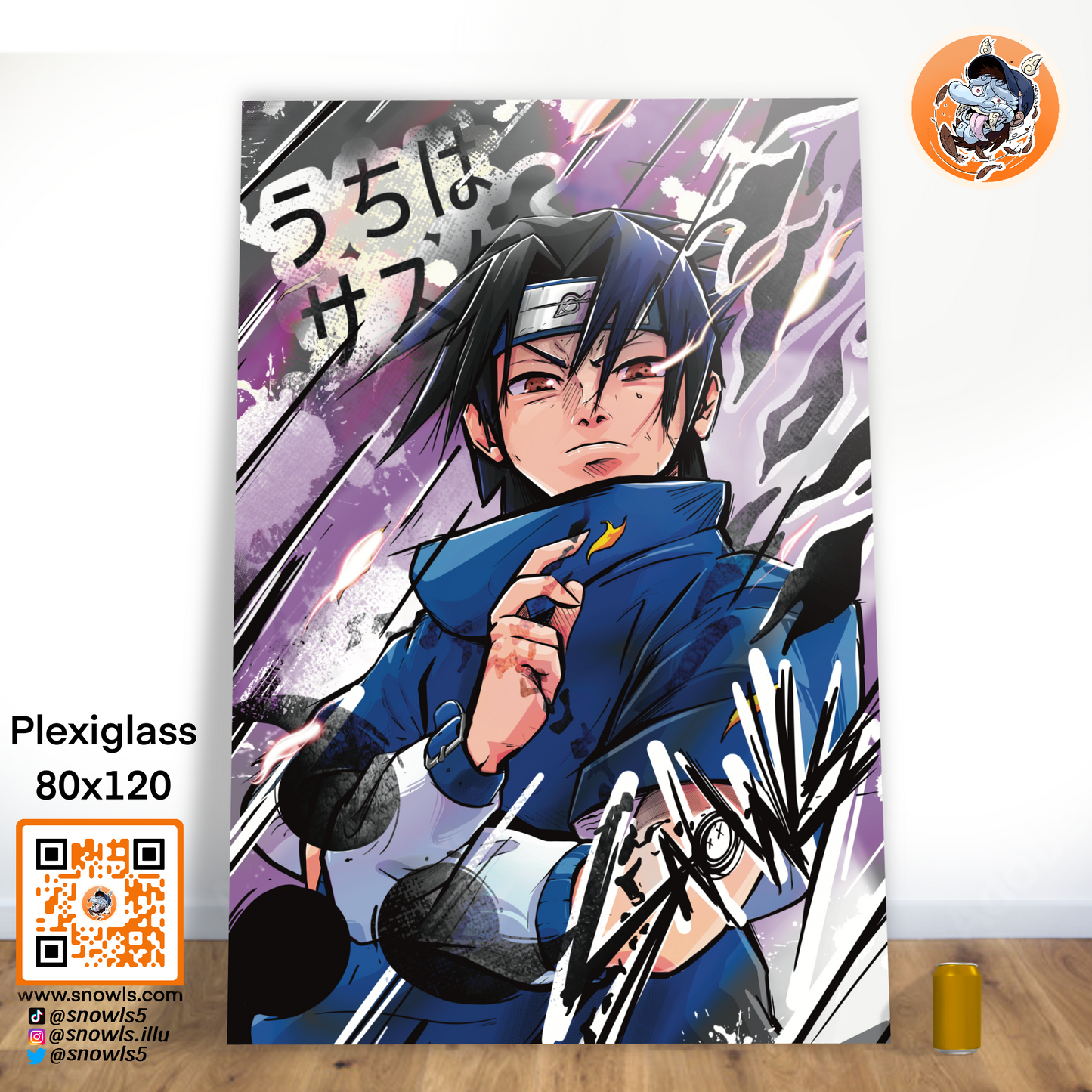 Snowls-Grafik - Plexiglas - SASUKE