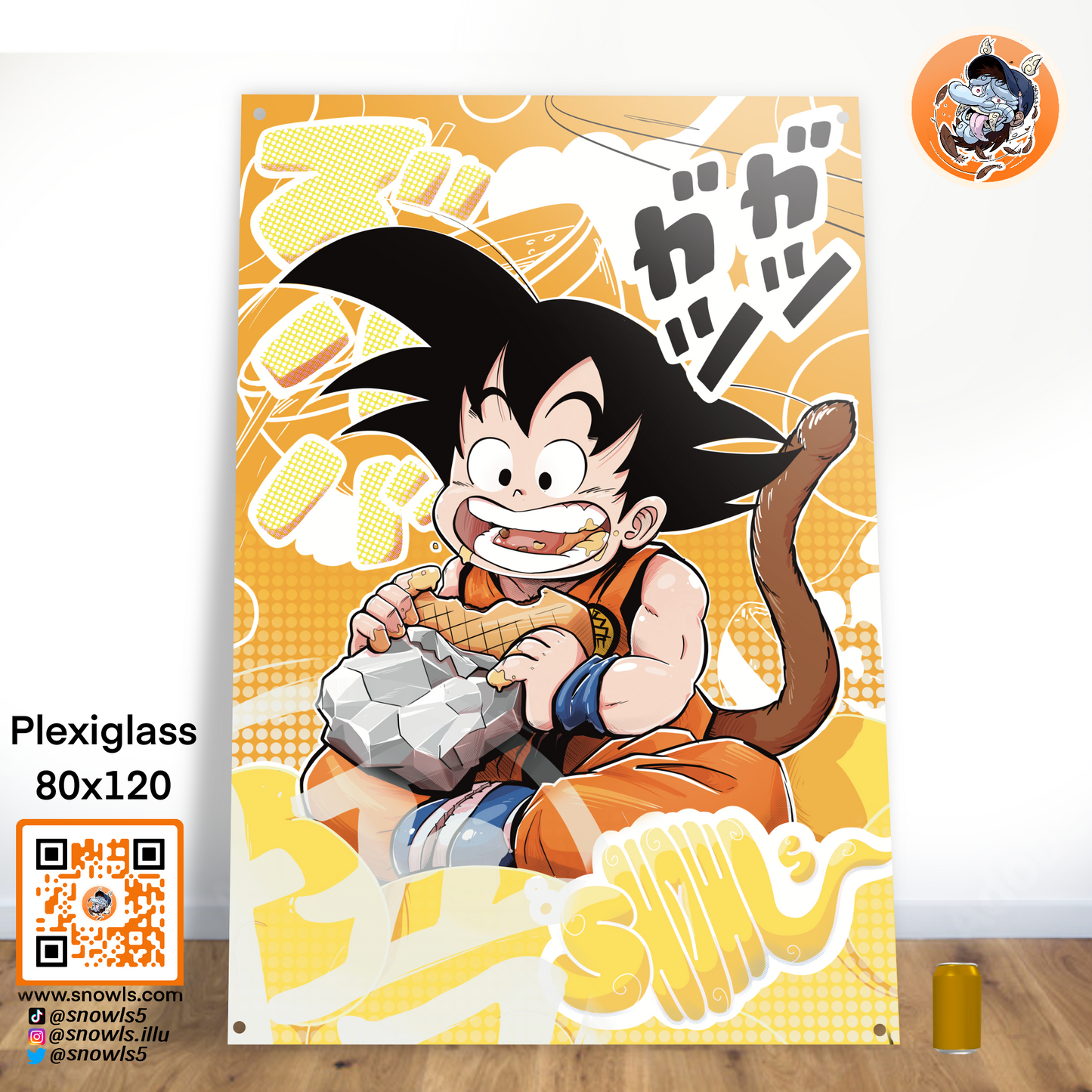 Snowls-Grafik - Plexiglas - Goku TACOS