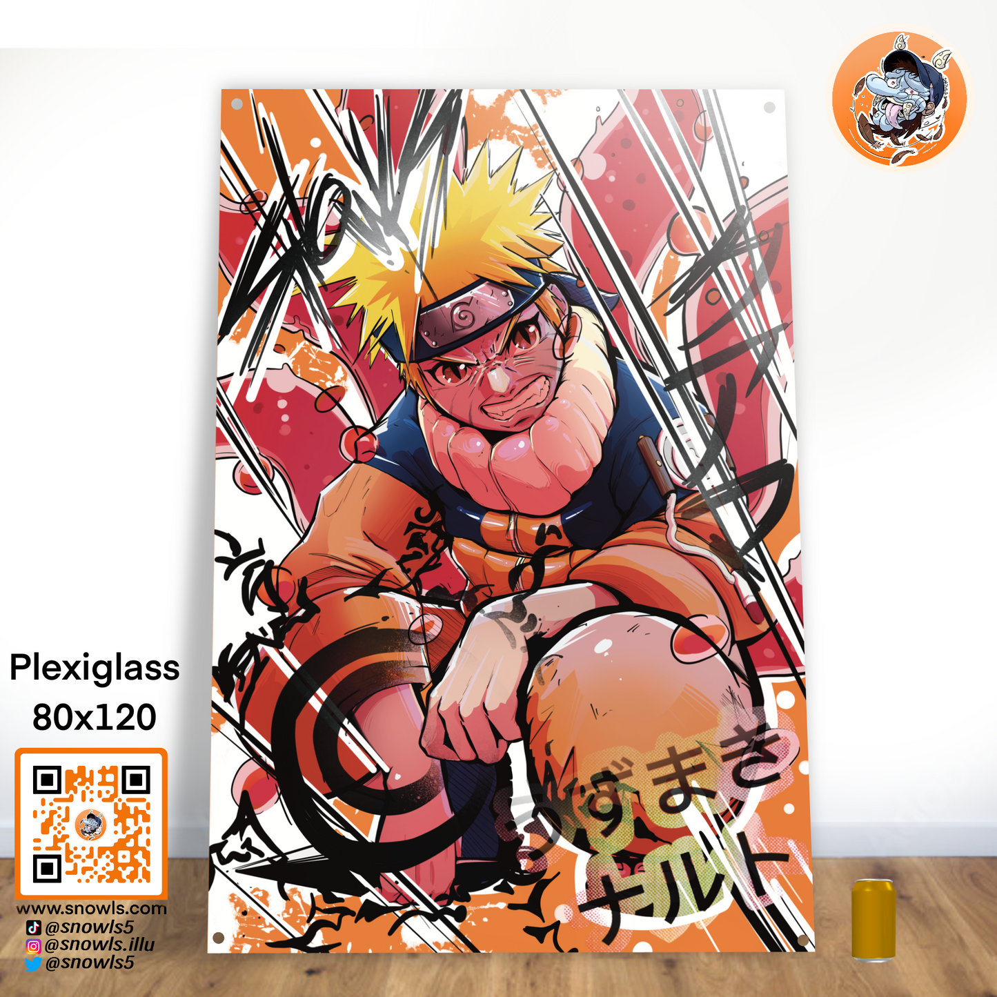 Snowls-Grafik - Plexiglas - NARUTO