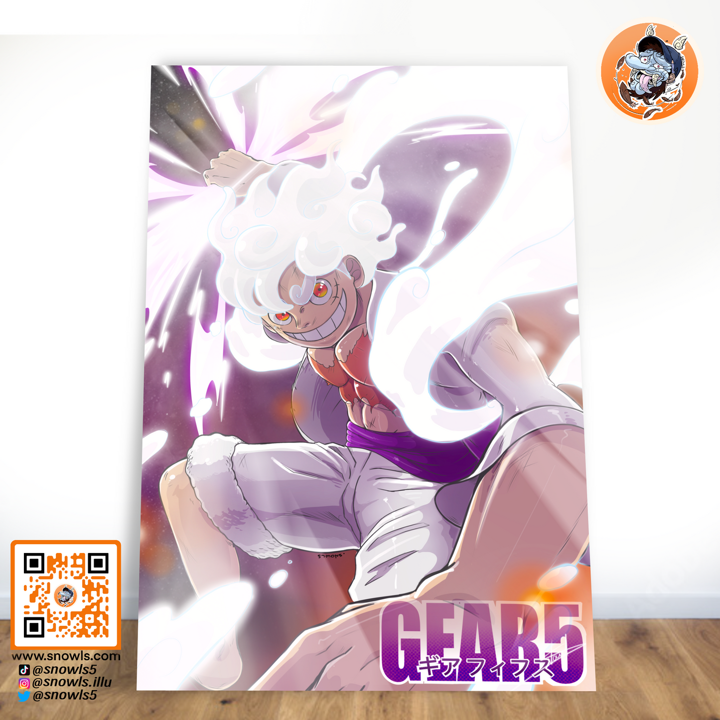 Print Luffy Gear 5 - One piece - Print