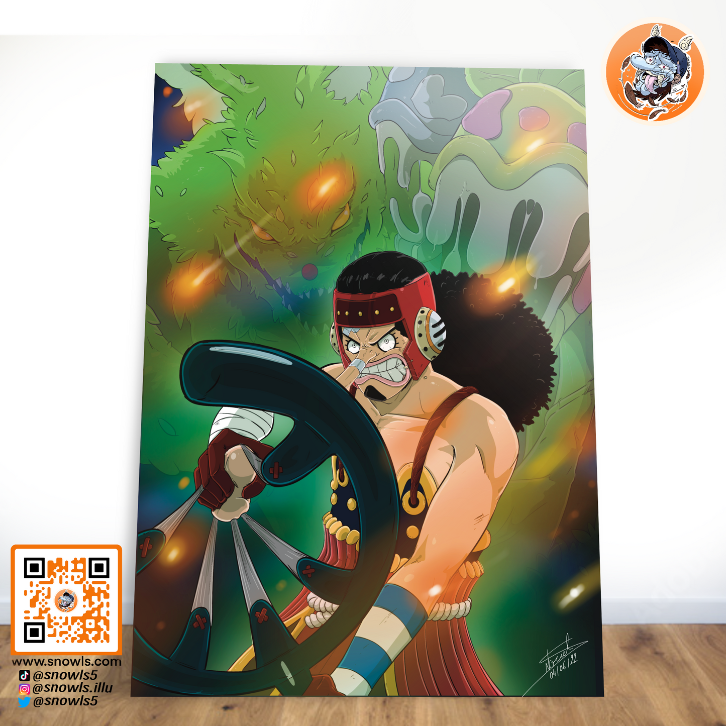Usopp ONIGASHIMA 30x40 ONE PIECE