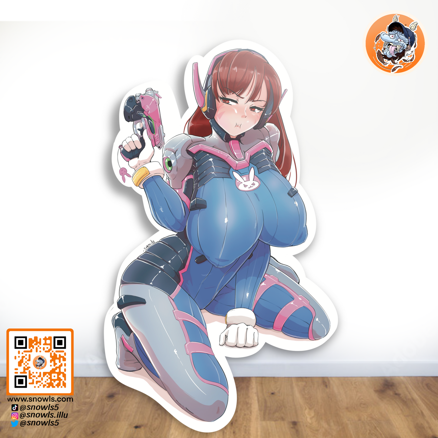 Dva Overwatch autocollant