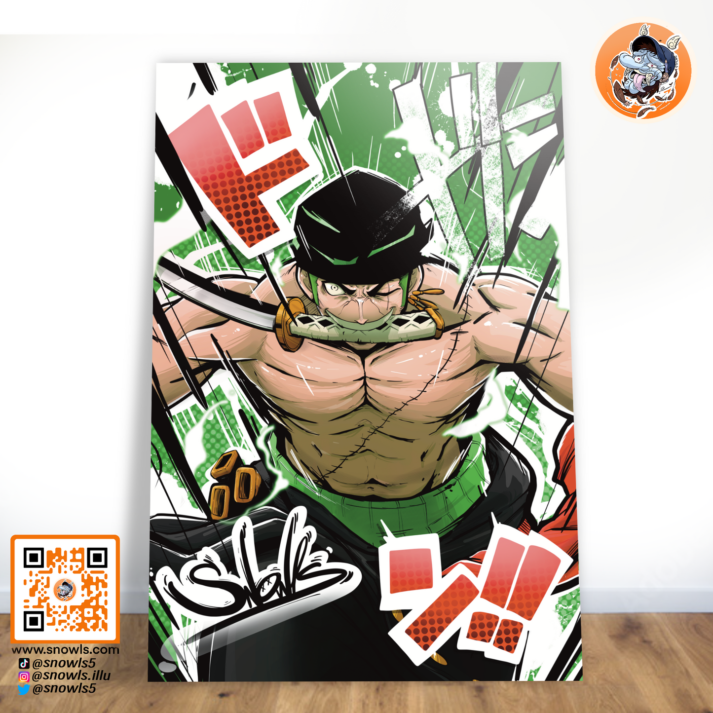 Snowls - Grafik - Plexiglas - Roronoa ZORO