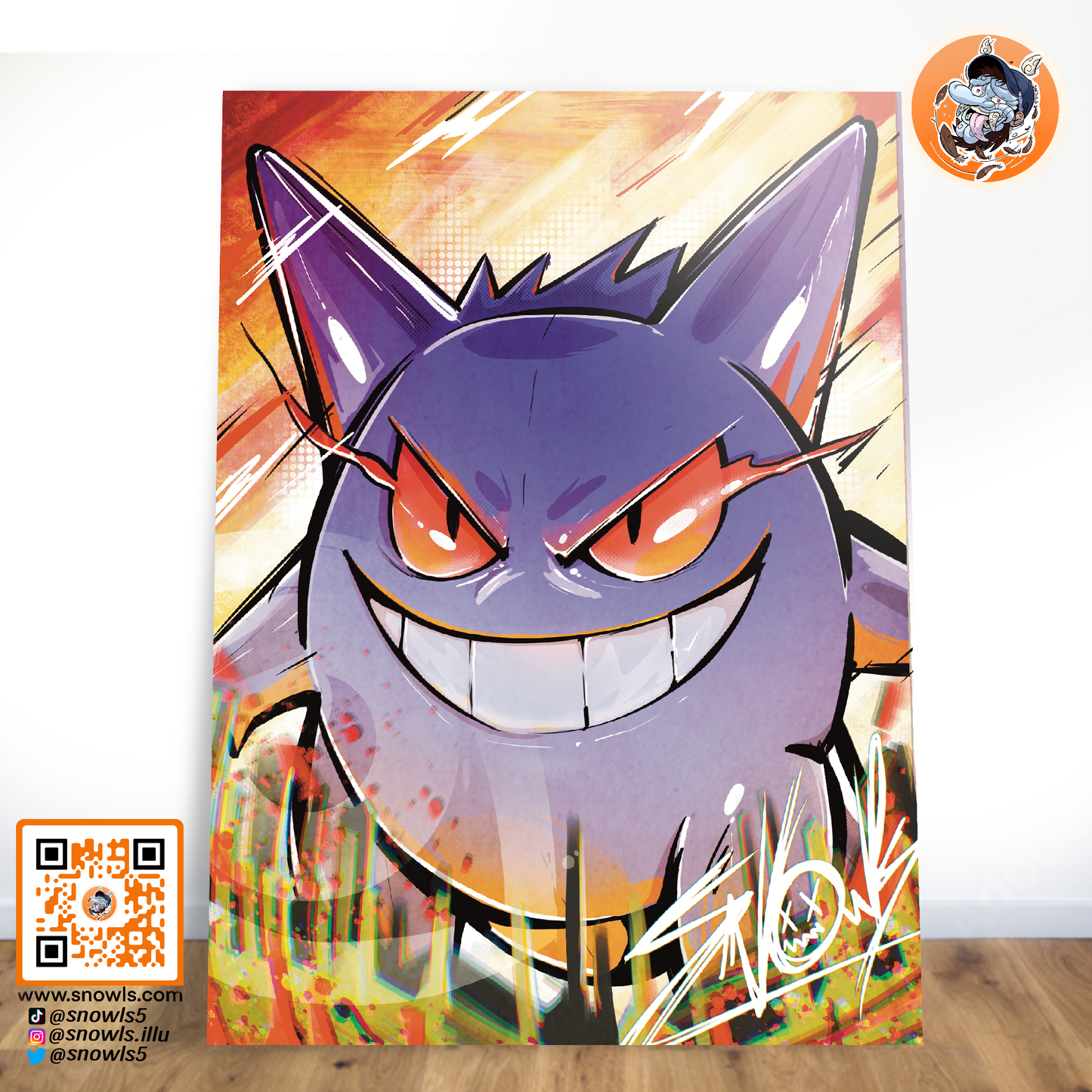 Snowls-Grafik - POKEMON - Ectoplasma - PRINT