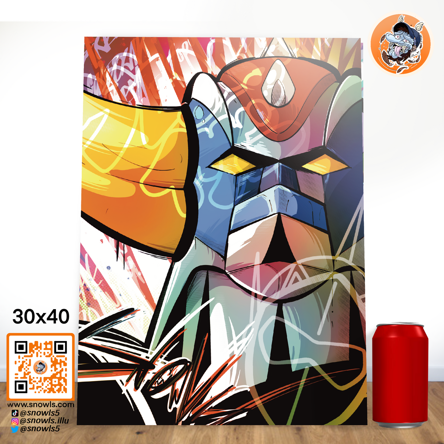 Snowls-Grafik - Grendizer - Goldorak - PRINT