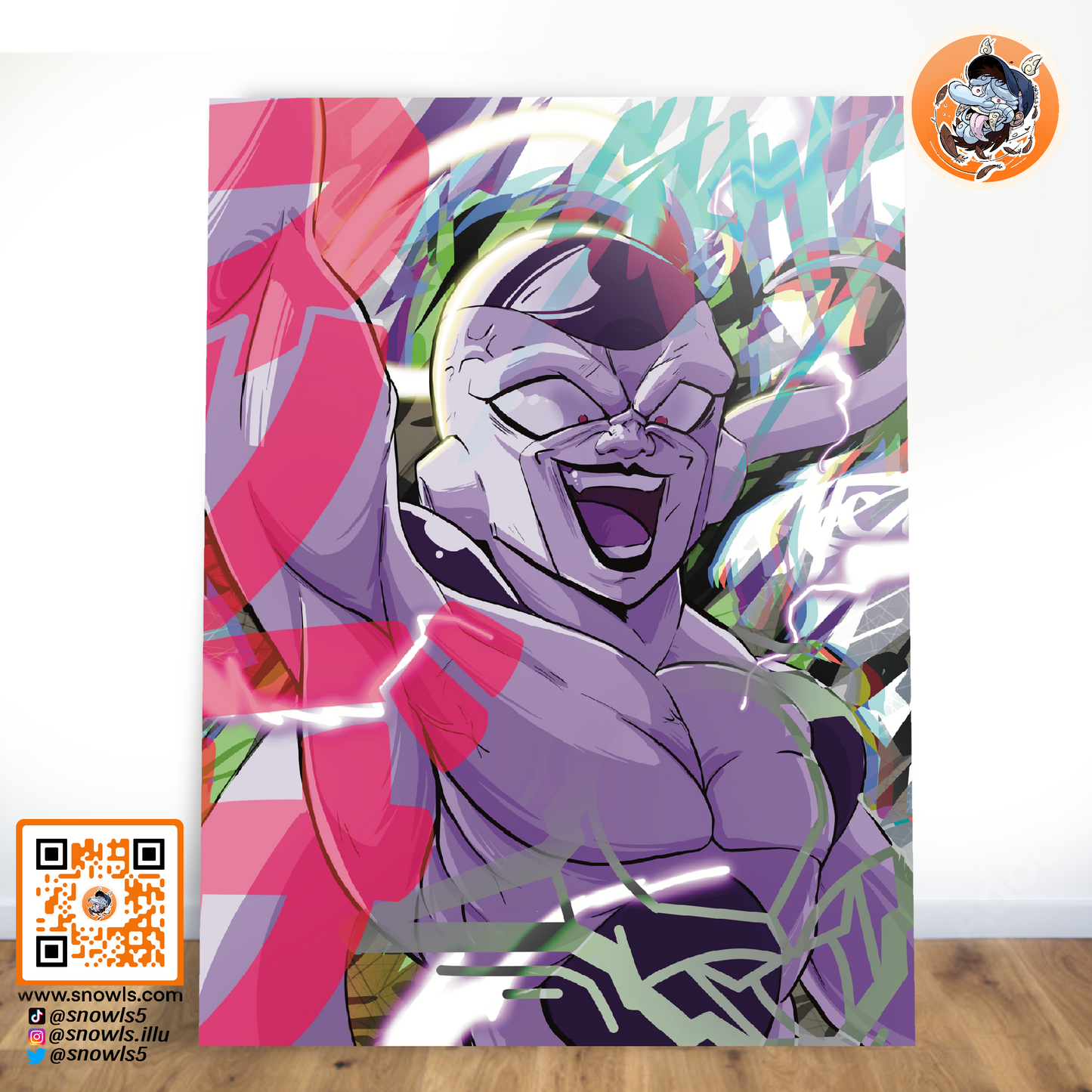 Snowls-Grafik - Dragon ball Z - Freezer - PRINT
