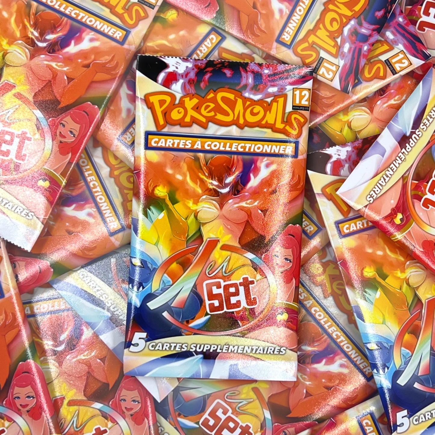 POKESNOWLS - Booster - 1er Set de Pokewaifu - 5 cartes