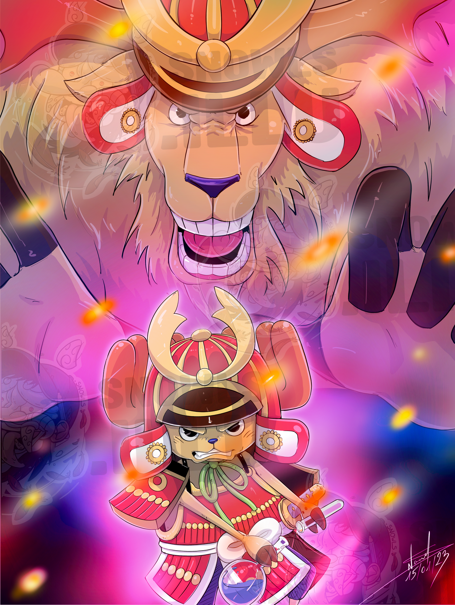 Chopper ONIGASHIMA One piece - Print
