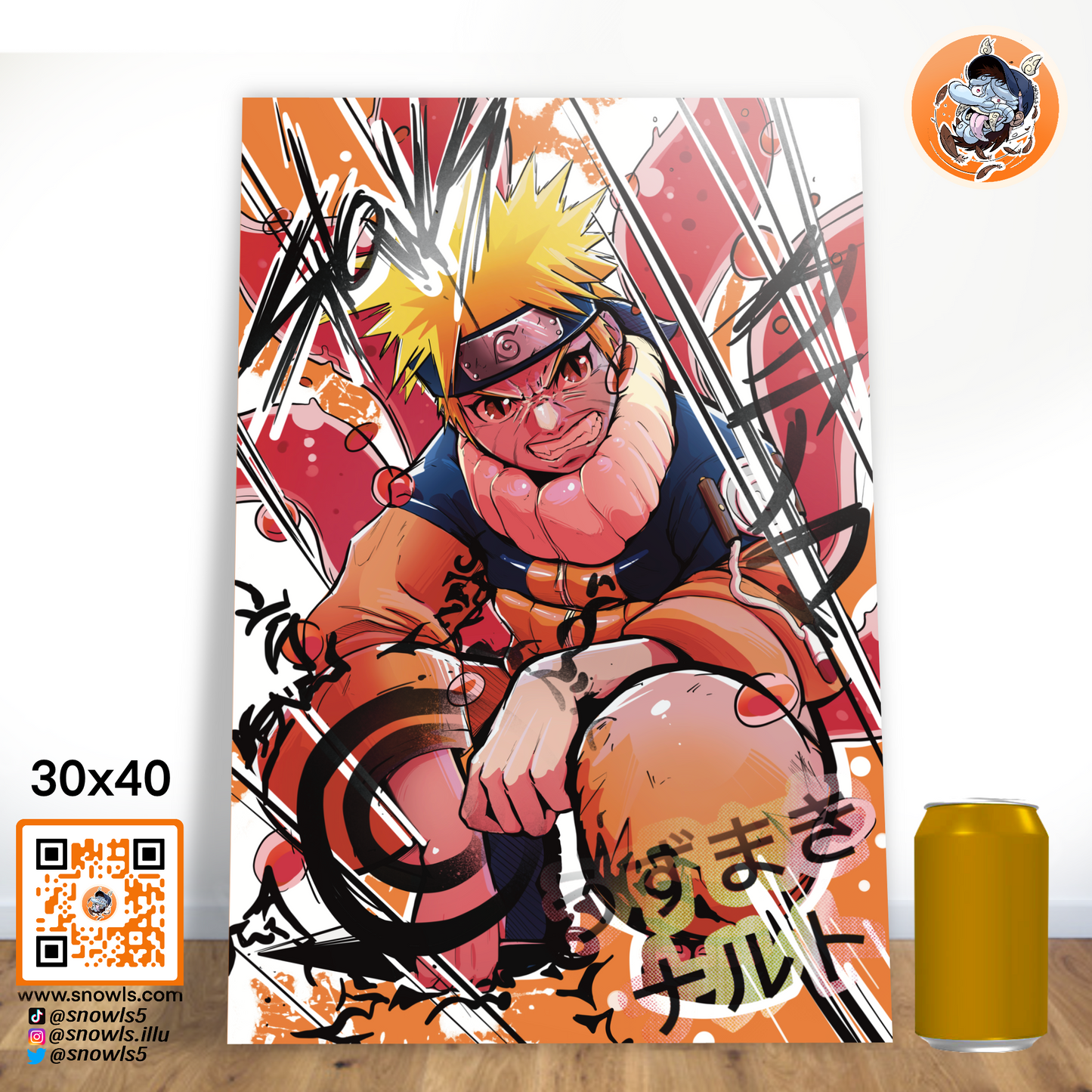 Snowls-Grafik - NARUTO - PRINT